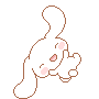 Cinnamoroll laughing and rolling around