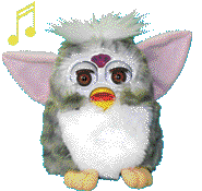 Furby with music notes