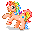 My Little Pony with rainbow
