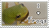 I love frogs Stamp