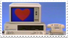Heart Computer Stamp